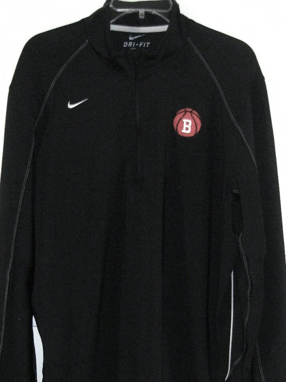 Nike black dri-fit pullover half zip top Large